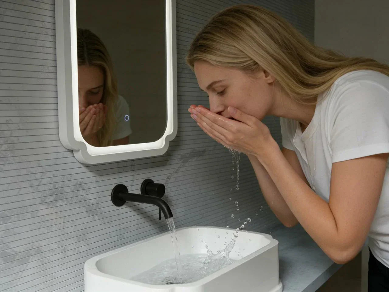 bathroom basin installation
