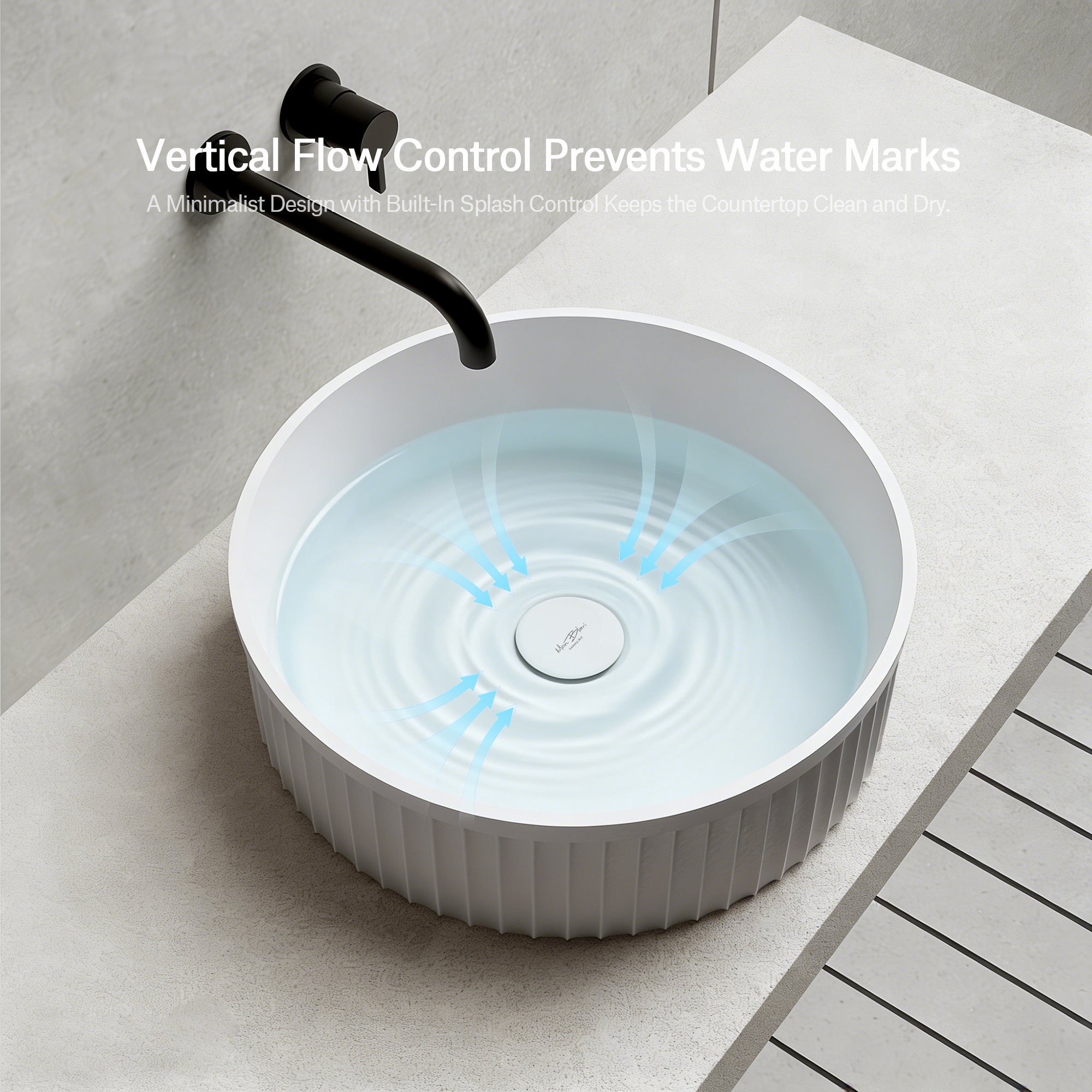 MonBlari TW-A8129 Solid Surface Basin