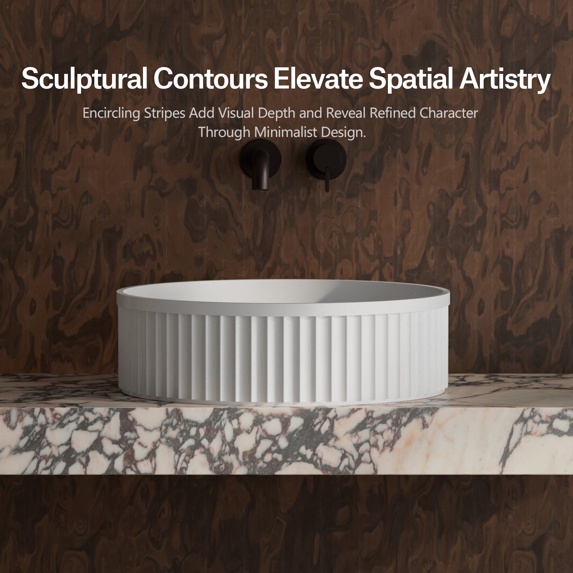 MonBlari TW-A8129 Solid Surface Basin