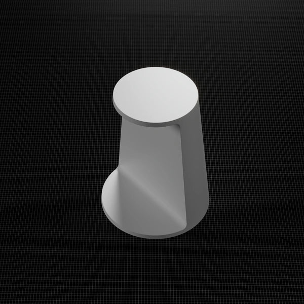 MonBlari SWING Series Matte White Solid Surface Bathroom Shower Stool