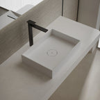 MonBlari TW-A112 White Solid Surface Countertop Basin 450mm - 500mm