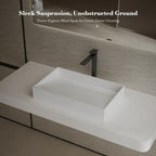 MonBlari TW-A160 White Solid Surface Countertop Basin 600mm