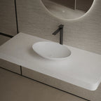 MonBlari XA-A73 White Solid Surface Countertop Basin 500mm