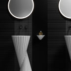 MonBlari SWING Series Sculpted Pedestal Sink