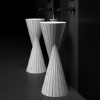 MonBlari SWING Series Sculpted Pedestal Sink