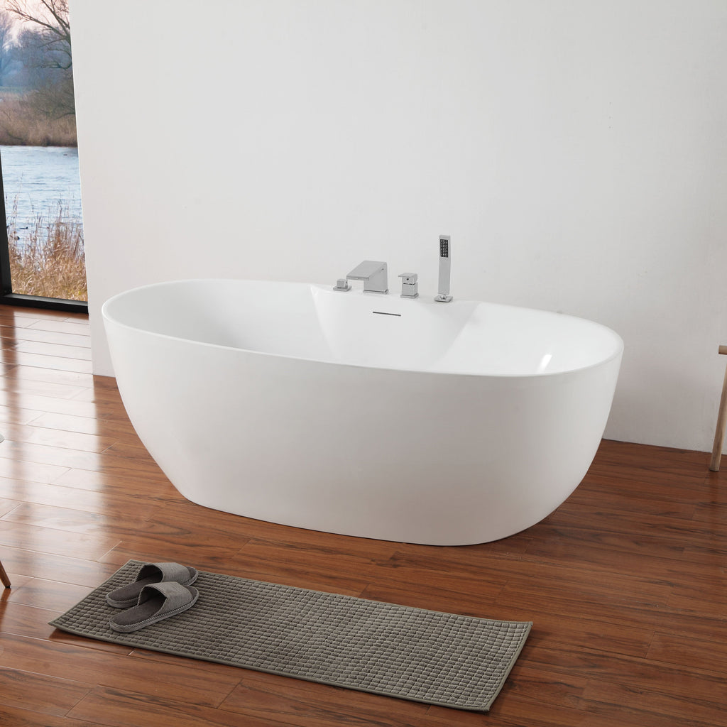 MonBlari TW-6680 Freestanding Bathtub-SideView