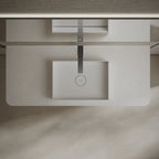 MonBlari TW-A112 White Solid Surface Countertop Basin 450mm - 500mm