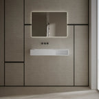 MonBlari TW-G282 White Solid Surface Wall-Mount Basin 1000mm