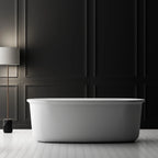 MonBlari White Acrylic Baths Double Ended Baths 1700mm
