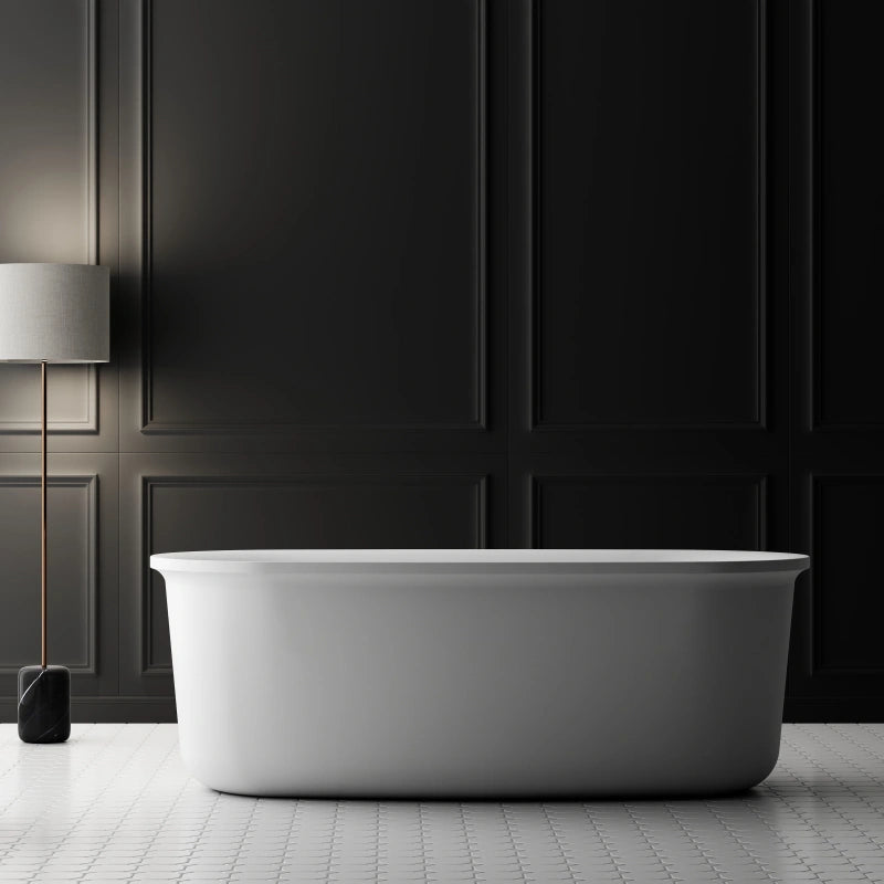 MonBlari White Acrylic Baths Double Ended Baths 1700mm