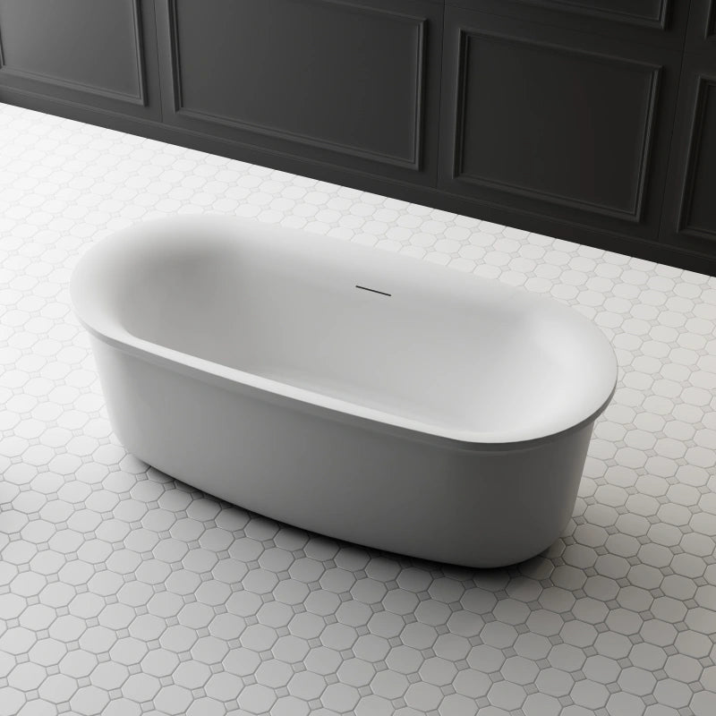 MonBlari White Acrylic Baths Double Ended Baths 1700mm