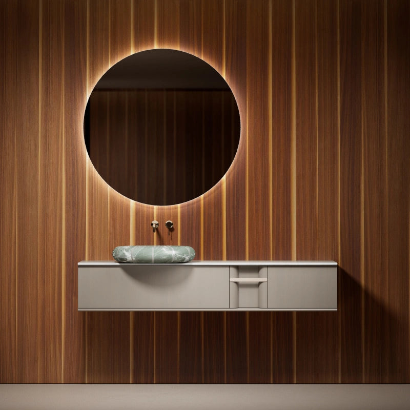 MonBlari CIRCUS Series Modern Marble Bathroom Vanity Unit with Single Basin