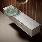 MonBlari CIRCUS Series Modern Marble Bathroom Vanity Unit with Single Basin