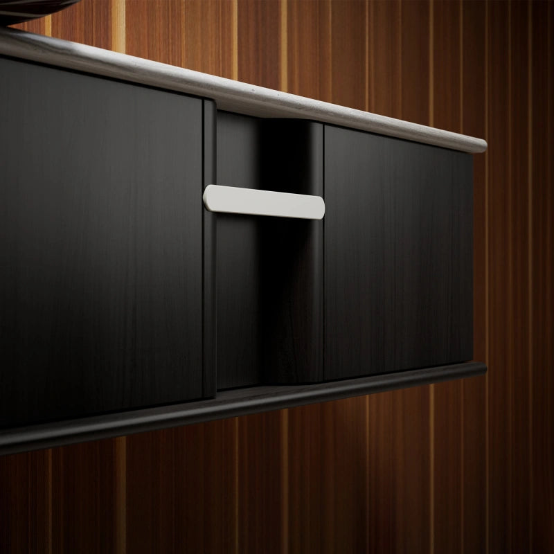 MonBlari CIRCUS Series Wall-Hung Rosa Levanto Marble Bathroom Vanity Unit