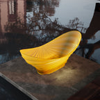 MonBlari GK-0988 Wavy Curved Freestanding Bathtub-SideTopView