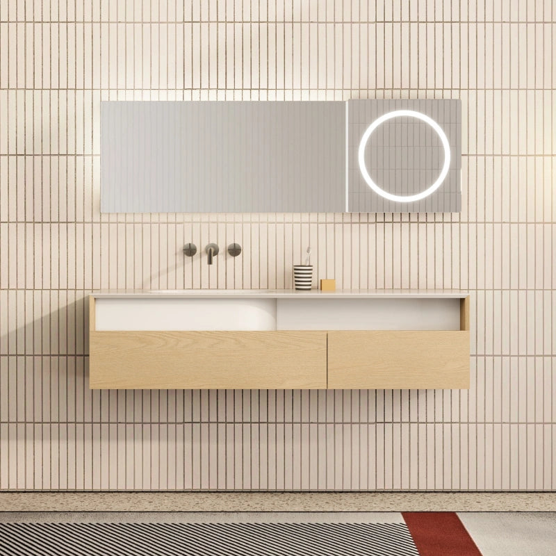 MonBlari Garden Series Floating Bathroom Vanity Unit with Undermount Basin