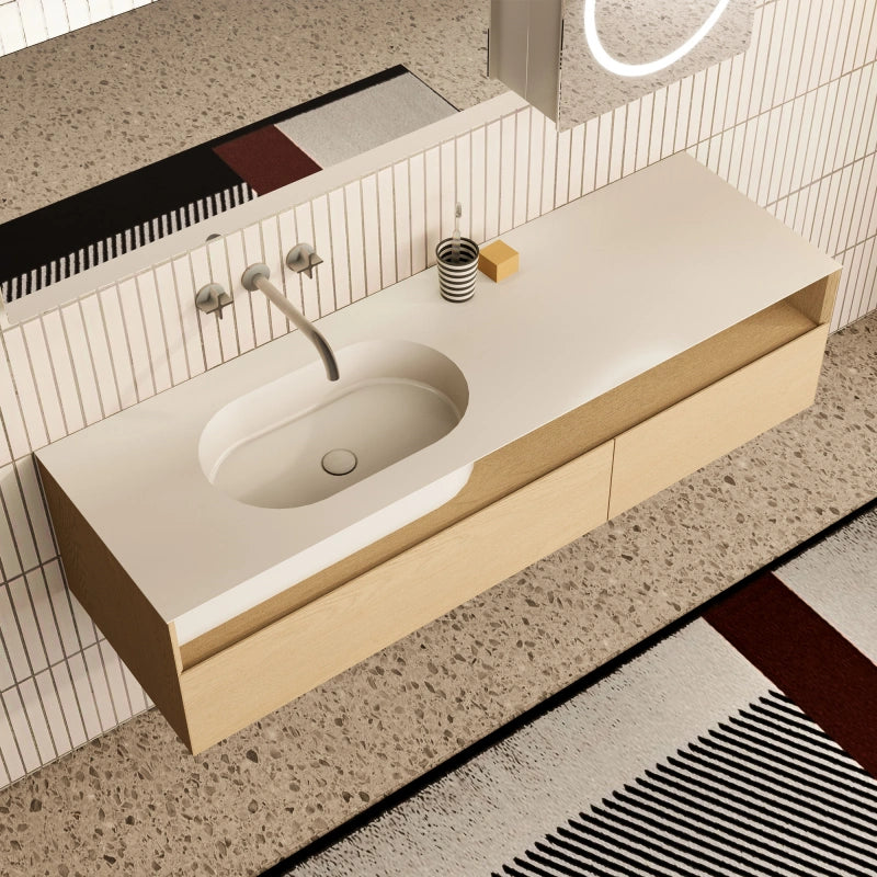 MonBlari Garden Series Floating Bathroom Vanity Unit with Undermount Basin