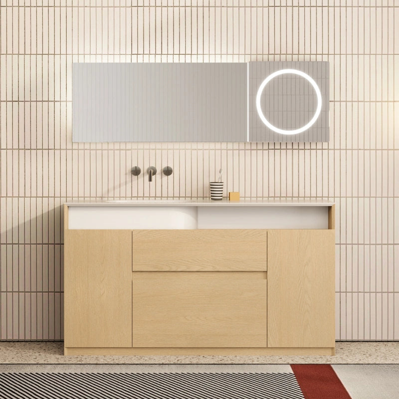 MonBlari Garden Series Freestanding Bathroom Washbasin Unit with Storage Drawers
