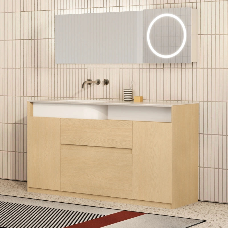MonBlari Garden Series Freestanding Bathroom Washbasin Unit with Storage Drawers