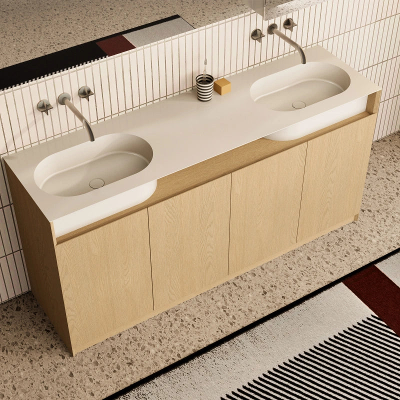 MonBlari Gardern Series Floor-Standing Storage Vanity Unit for Modern Bathroom