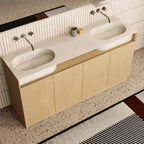 MonBlari Gardern Series Floor-Standing Storage Vanity Unit for Modern Bathroom