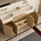 MonBlari Gardern Series Floor-Standing Storage Vanity Unit for Modern Bathroom