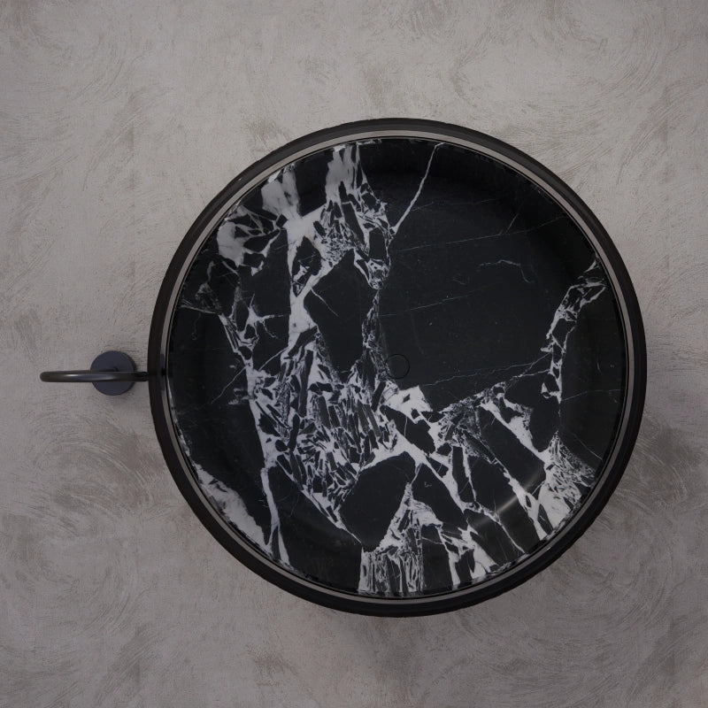 MonBlari HALO Series Sculptural Marble Freestanding Bath