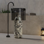 MonBlari HALO Series BvIgari Purple Pedestal Sink
