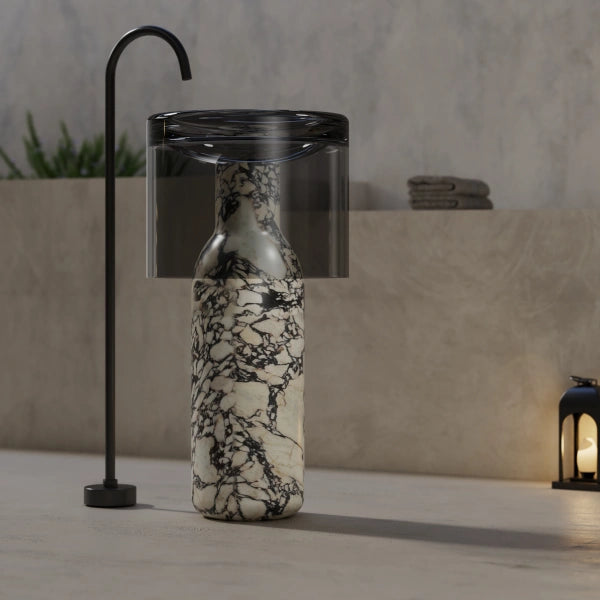 MonBlari HALO Series BvIgari Purple Pedestal Sink