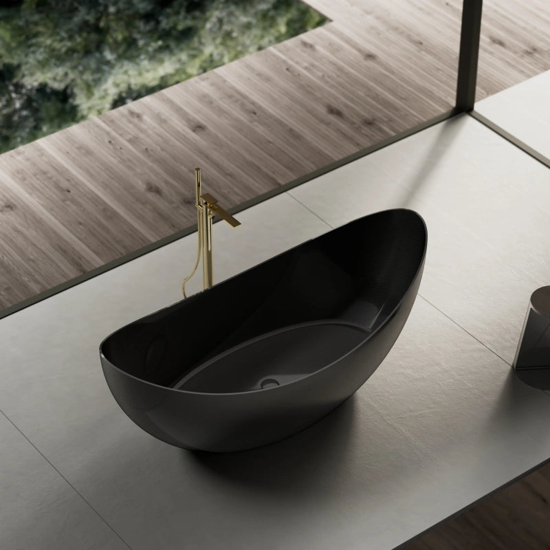 MonBlari MC-99908 Crescent Carbon Fiber Bath