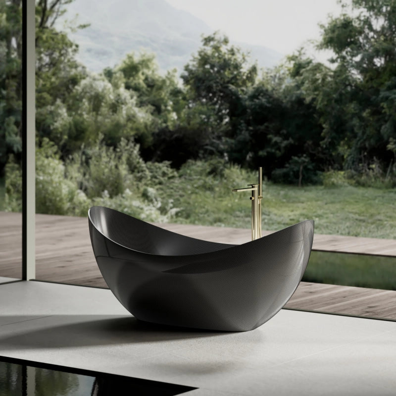 MonBlari MC-99908 Crescent Carbon Fiber Bath