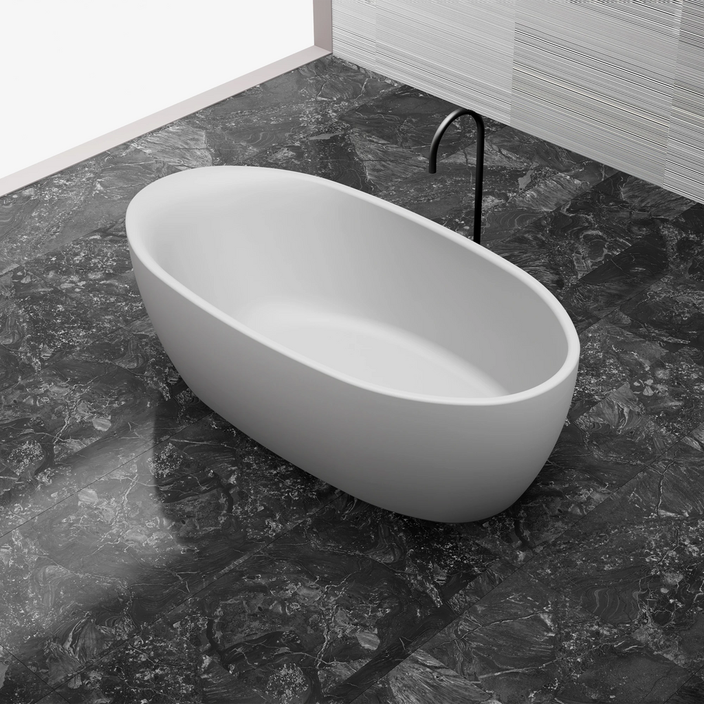 MR-88811 Oval Solid Surface Bath | MonBlari-RightTopView
