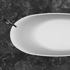 MR-88812Asymmetrical Oval Solid Surface Bath | MonBlari-TopCloseUp