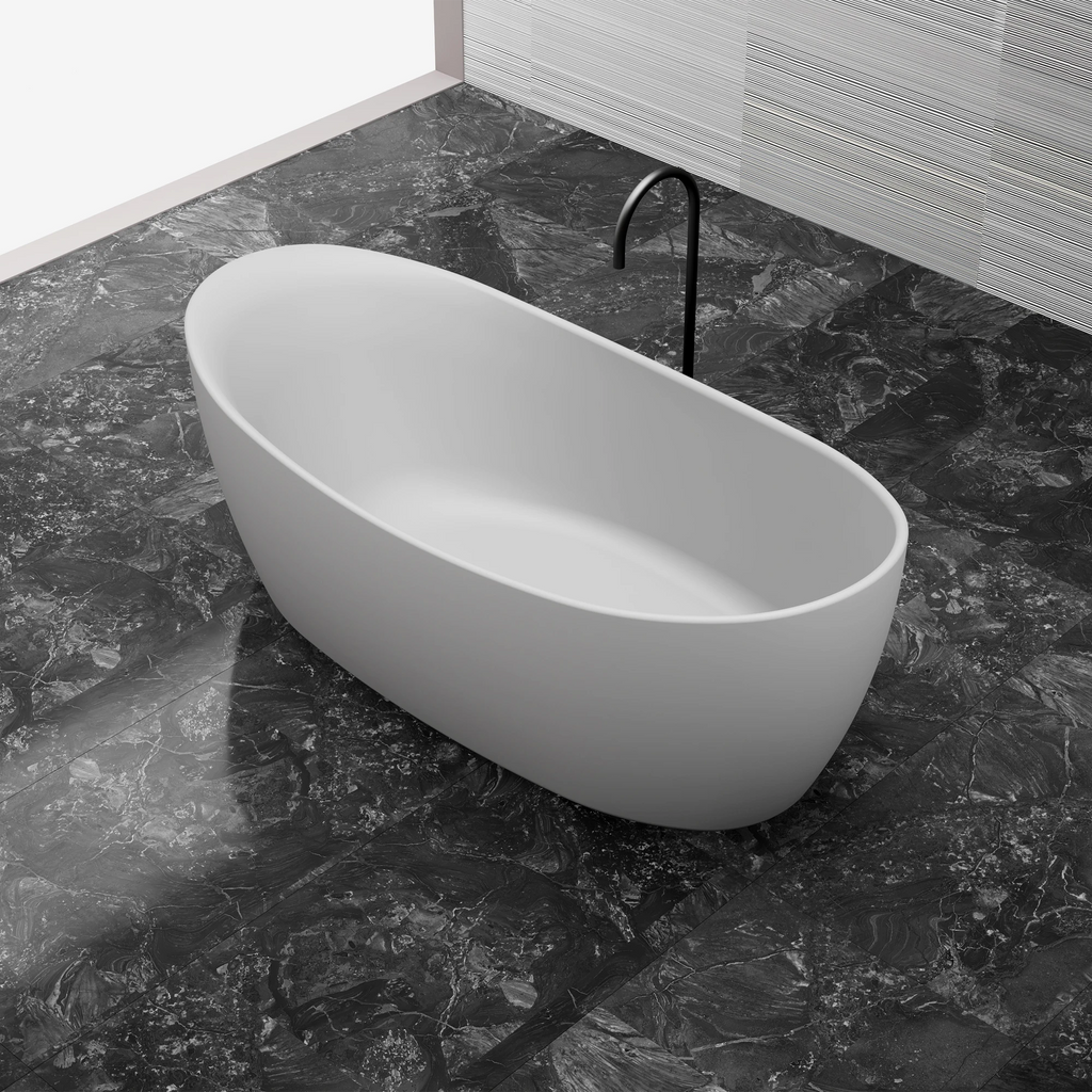 MR-88813 Curved Solid Surface Bath | MonBlari-RightSideView