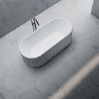 MR88851 Fluted Oval Freestanding Bath | MonBlari