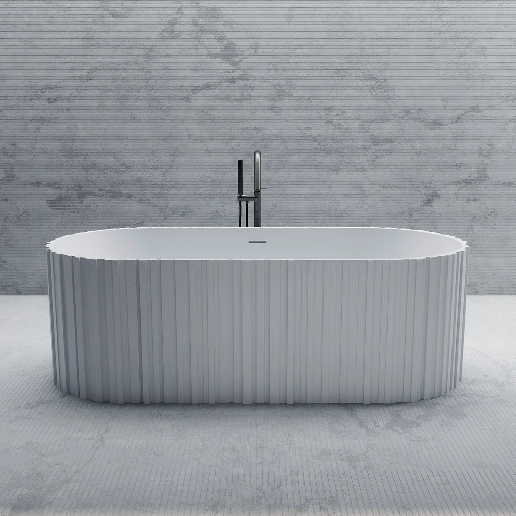 MR88851 Fluted Oval Freestanding Bath | MonBlari