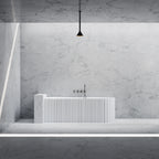 MR88853 Fluted Oval Corner Bath | MonBlari