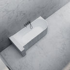MR88853 Fluted Oval Corner Bath | MonBlari