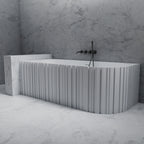 MR88853 Fluted Oval Corner Bath | MonBlari