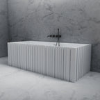 MR88855 Fluted Rectangular Wall-Mounted Bath | MonBlari
