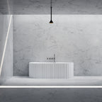 MR88856 Fluted Rectangular Wall-Mounted Bath | MonBlari