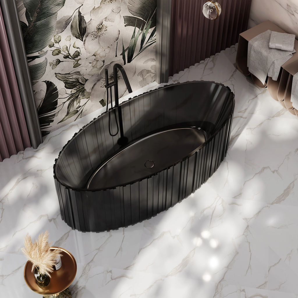 MRT88857 Fluted Long Oval Bath | MonBlari