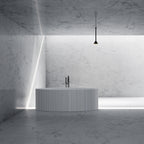 MR88857 Fluted Long Oval Freestanding Bath | MonBlari