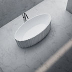 MR88857 Fluted Long Oval Freestanding Bath | MonBlari