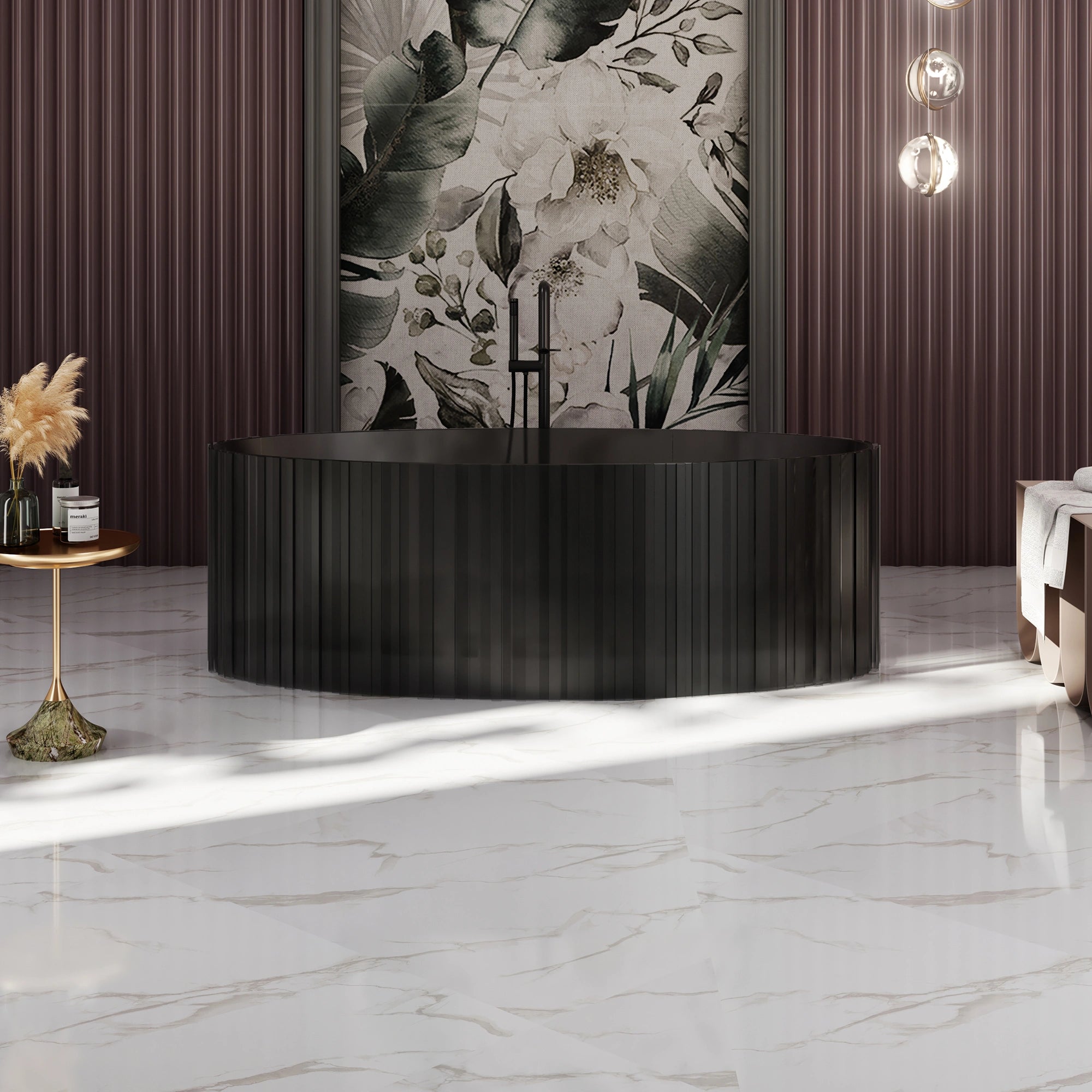 MRT88857 Fluted Long Oval Bath | MonBlari