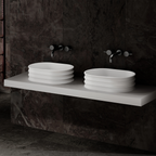 MR-A8801 Elliptical Solid Surface Countertop Basin | MonBlari-Rightview