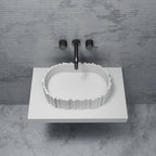 A8851 Architectural Fluted Oval Vessel Basin | MonBlari