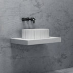 A8851 Architectural Fluted Oval Vessel Basin | MonBlari