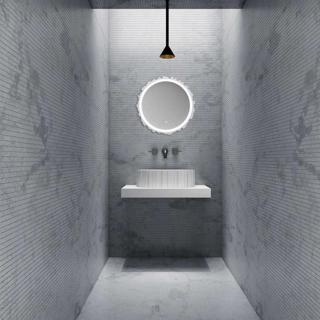 A8851 Architectural Fluted Oval Vessel Basin | MonBlari
