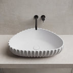 MR-A8870 Organic Tri-Form Fluted Vessel Basin | MonBlari
